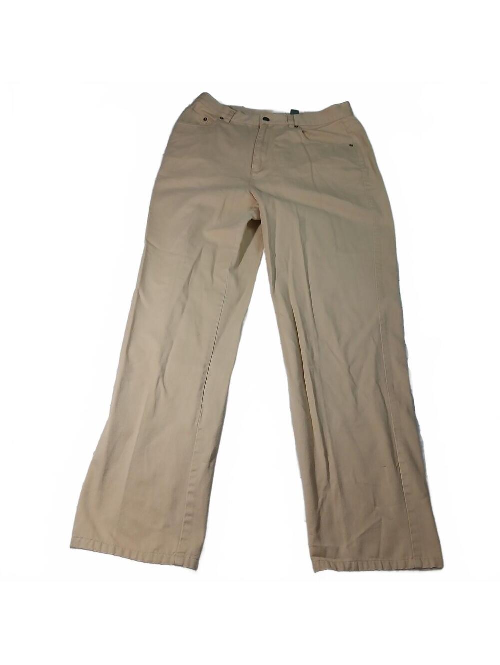Lauren Ralph Lauren Womens Khaki Pants Size 12 Beige Straight Leg Casual